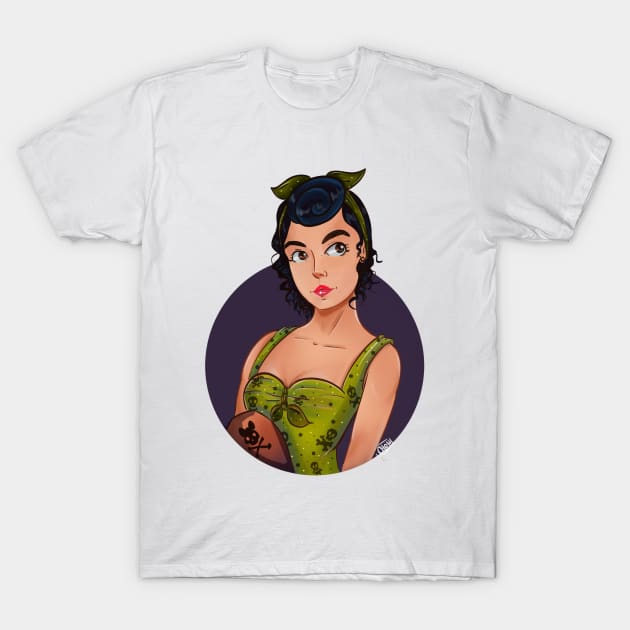 Pin Up girl T-Shirt by Blues and Design